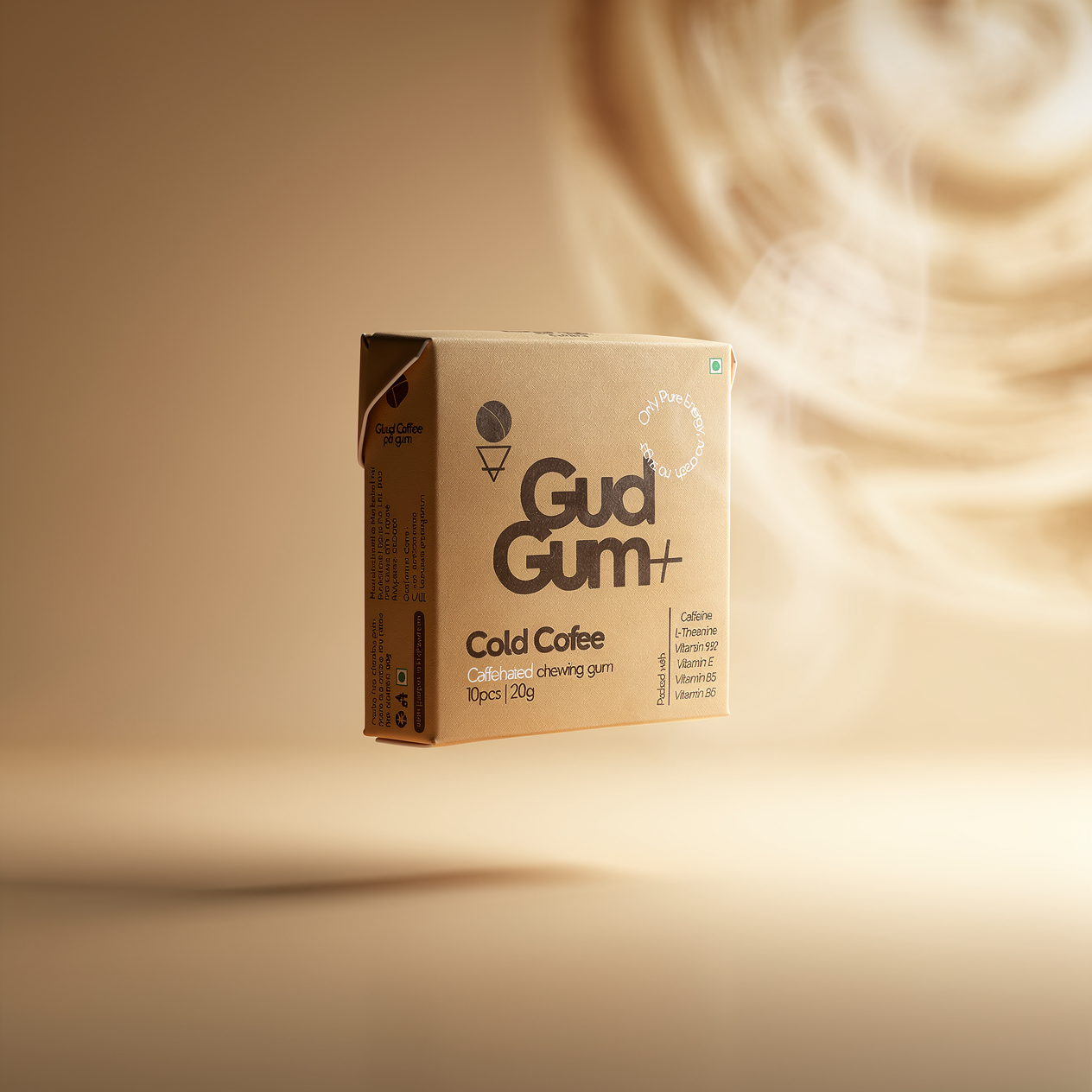 Gud Gum+ Cold Cofee Caffeinated Chewing Gum