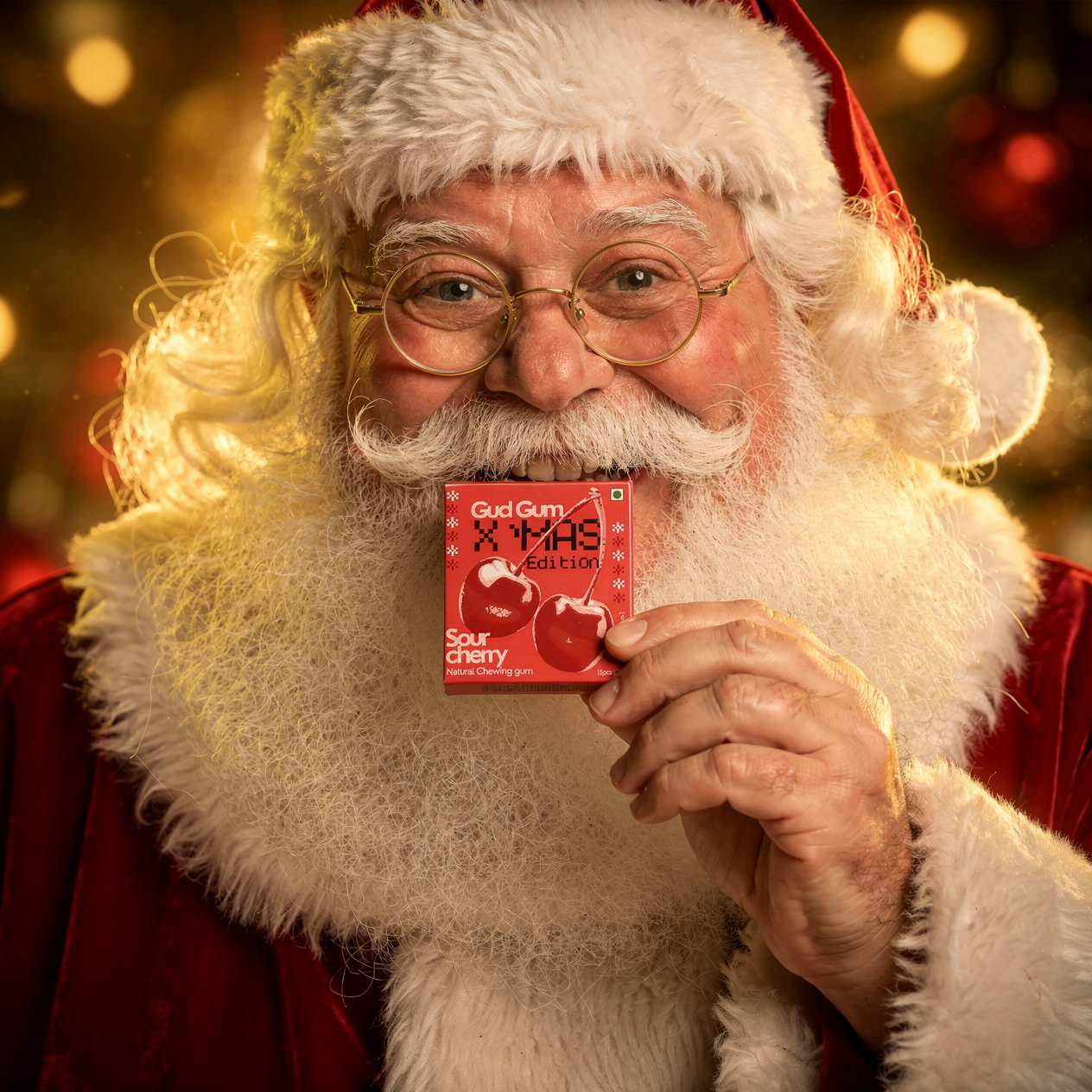 Gud Gum Sour Cherry – Christmas Edition | Drop 001 | Only 80 Packs Made