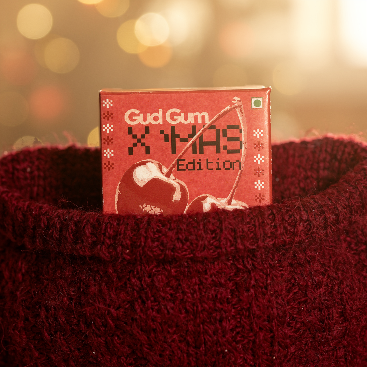 Gud Gum Sour Cherry – Christmas Edition | Drop 001 | Only 80 Packs Made