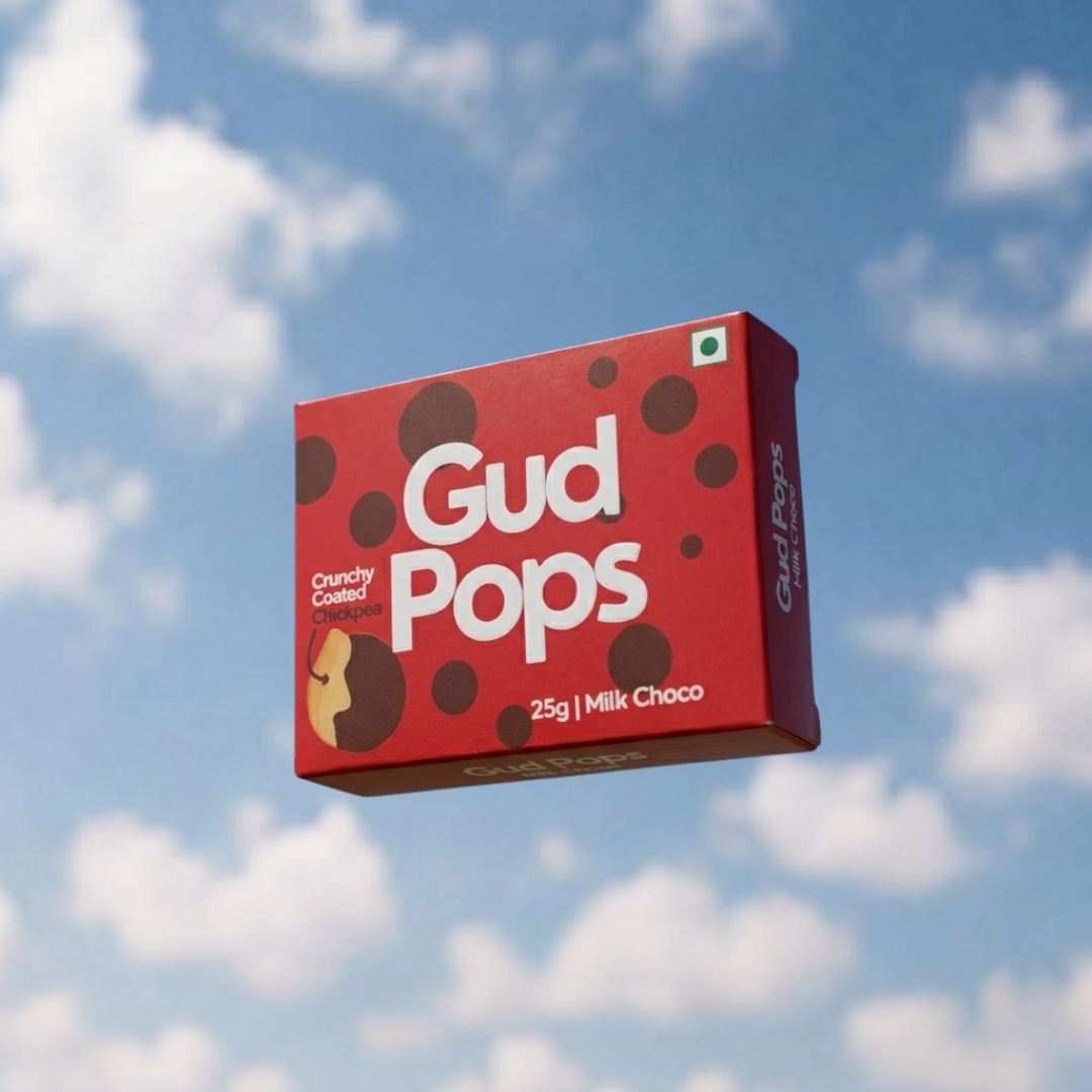 Gud Pops – Chocolate Chickpeas | High Protein | Guilt-Free Healthy Snack | Plant-Based | Crunchy Chocolate Treat