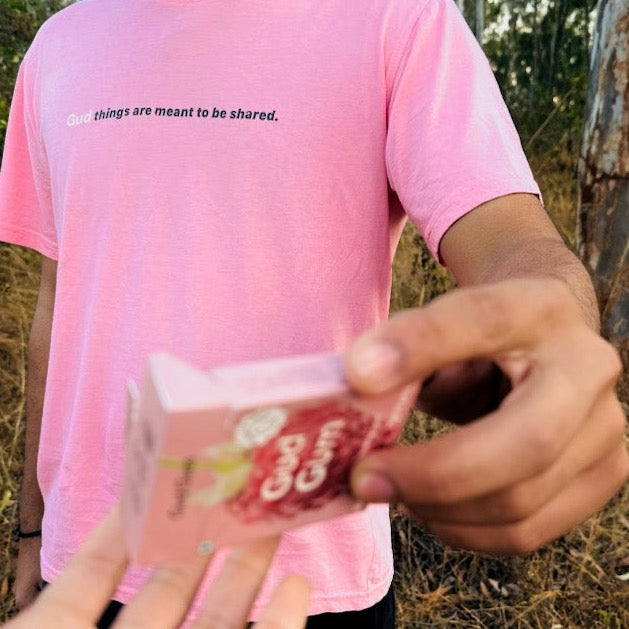 Pink Oversized T-shirt | Gud things are meant to be shared!